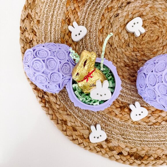 Rose-Covered Easter Eggs โ Handcrafted Party Favors, Spring Decor, Wedding Gifts - Picture 2 of 11